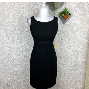 NWT Evan Picone Bow Front Sheath Dress LBD